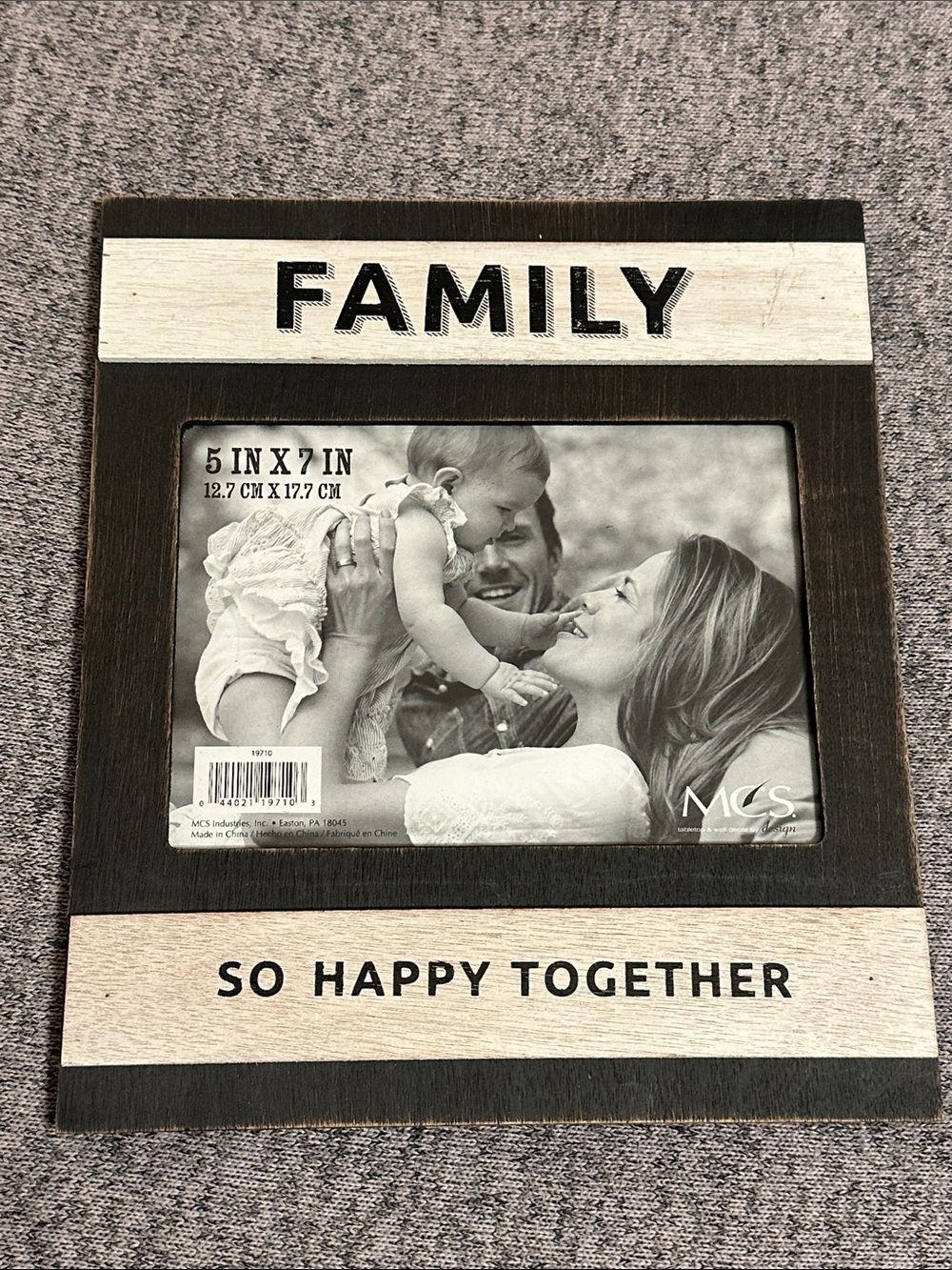 Target Brown and Cream FAMILY Picture Frame